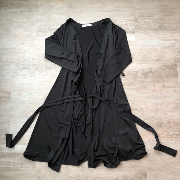 SOLD—-Black Tye dress - Picture 2 of 3